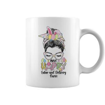 Labor And Delivery Nurse Easter Bunny L&D Nurse Easter Day Coffee Mug - Monsterry