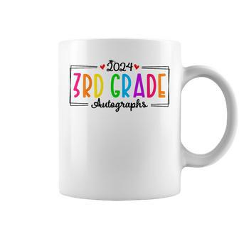 Last Day Of School Year 2024 Autograph 3Rd Grade Graduation Coffee Mug - Monsterry CA