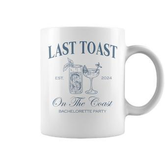 Last Toast On The Coast Bachelorette Party Beach Bridal Coffee Mug | Mazezy