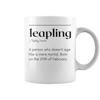 Leap Year February 29 Leapling Definition Birthday Coffee Mug | Mazezy