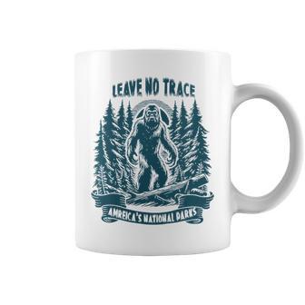 Leave No Trace America National Parks Big Foot Coffee Mug - Monsterry UK