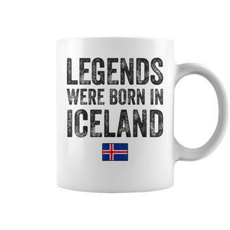 Legends Were Born In Iceland Icelandic Flag Pride Roots Coffee Mug - Monsterry DE