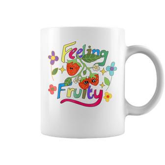 Lesbian Gay Pride Month Feeling Fruity Lgbtq Fruit Rainbow Coffee Mug - Monsterry CA