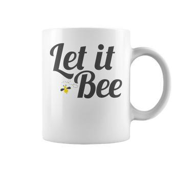 Let It Bee Beehive Cute Beekeeping Coffee Mug - Monsterry