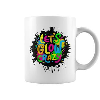 Let Glow Crazy Colorful Group Team Tie Dye Coffee Mug - Seseable