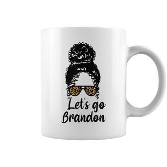 Let's Go Brandon Leopard Cheetah Sunglasses Idea Coffee Mug | Crazezy