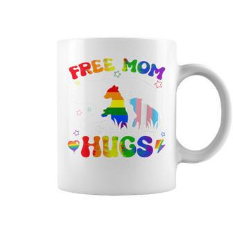 Lgbtq Pride Mama Bear Free Mom Hugs Lgbt Rainbow Coffee Mug - Monsterry UK