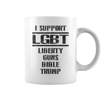 Liberty Guns Bible And Trump Supporters 2Nd Amendment Coffee Mug - Monsterry