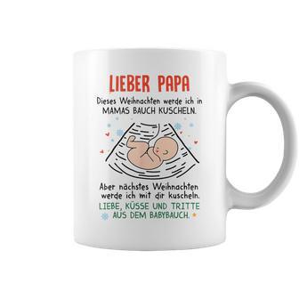 Lieber Papa Dieses Weihnachten Werde Ich In Mamas Belly Tassen - Geschenkecke