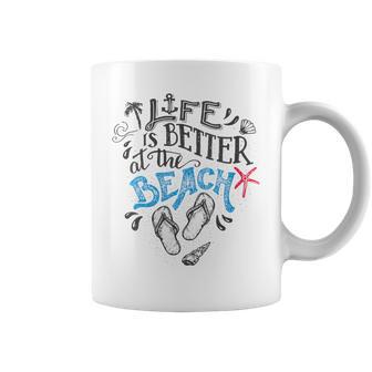 Life Is Better At The Beach Coffee Mug - Monsterry DE