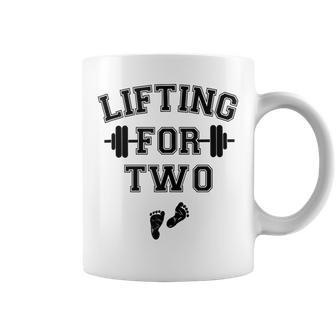 Lifting For Two Pregnancy Workout Coffee Mug - Monsterry