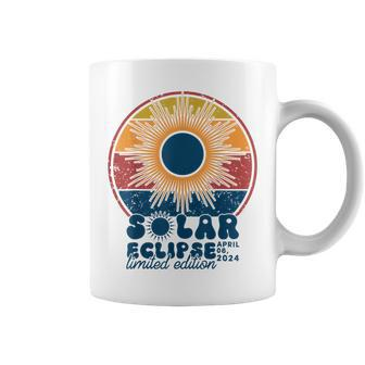 Limited Edition Total Solar Eclipse 2024 April 8 2024 Retro Coffee Mug | Mazezy