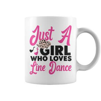 Line Dancing Dance Teacher Just A Girl Who Loves Line Dance Coffee Mug - Thegiftio UK