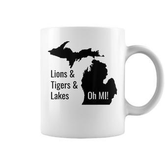 Lions And Tigers And Lakes Oh Mi Coffee Mug - Monsterry CA