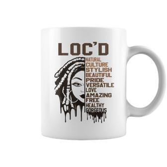 Loc'd Celebration Beautiful Hair Black Queen Black History Coffee Mug - Monsterry AU