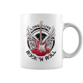 Long Live Rock And Roll Rock&Roll Vintage Electric Guitars Coffee Mug - Monsterry UK