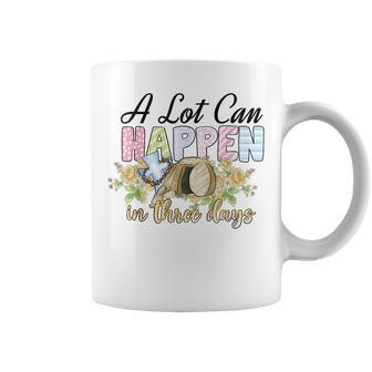 A Lot Can Happen In 3 Days Reto Vintage Christian Easter Day Coffee Mug - Thegiftio UK