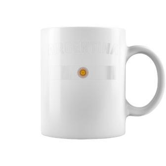 I Love Argentina Minimalist Argentinian Flag Coffee Mug - Monsterry