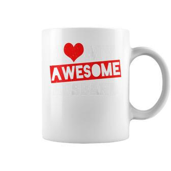 I Love My Awesome Husband Valentines Cool Coffee Mug | Crazezy AU