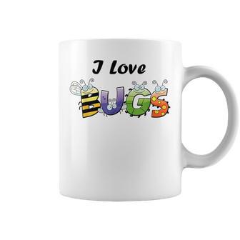 I Love Bugs For Scientists And Bug Lovers Coffee Mug - Monsterry DE