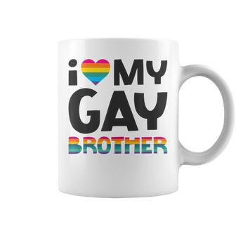 I Love My Gay Brother Gay Pride Lgbt Coffee Mug - Thegiftio UK