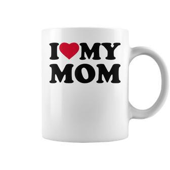 I Love Heart My Mom Family Coffee Mug | Mazezy CA