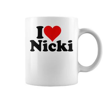 I Love Heart Nicki Coffee Mug - Seseable