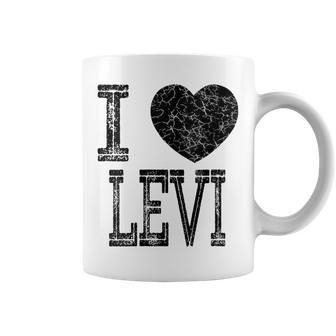 I Love Levi Valentine Boyfriend Son Boy Heart Husband Name Coffee Mug - Seseable