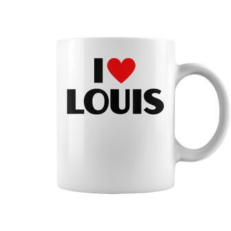 I Love Louis First Name I Heart Louis Coffee Mug - Seseable