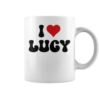 I Love Lucy I Heart Lucy Valentine's Day Coffee Mug - Monsterry UK