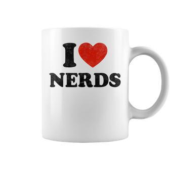 I Love Nerds Outfit Girls I Heart Nerds Coffee Mug - Monsterry UK