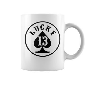 Lucky Number 13 Card Game Coffee Mug - Monsterry