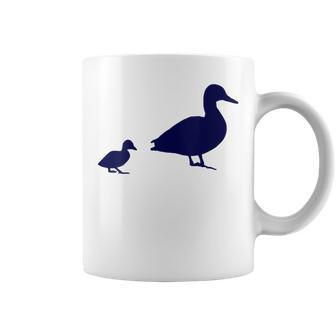 Mama Duck 1 Duckling Animal Family B Coffee Mug - Monsterry AU