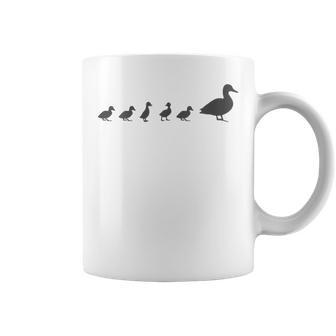 Mama Duck 5 Ducklings Animal Family G Coffee Mug - Monsterry