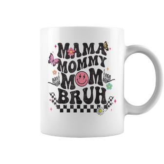 Mama Mommy Mom Bruh Groovy Vintage Mother Coffee Mug - Monsterry DE