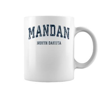 Mandan North Dakota Nd Vintage Varsity Sports Navy Coffee Mug - Monsterry