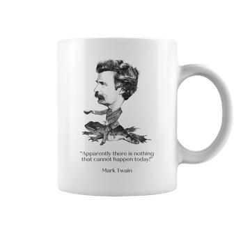 Mark Twain Riding A Frog Coffee Mug - Monsterry DE