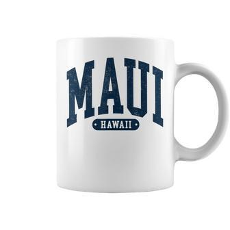 Maui Hawaii Beach Vacation Preppy Retro Throwback Men Coffee Mug - Monsterry AU