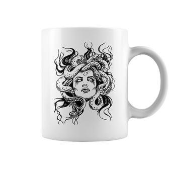 Medusa Greek Mythology Goddess Women Coffee Mug - Seseable
