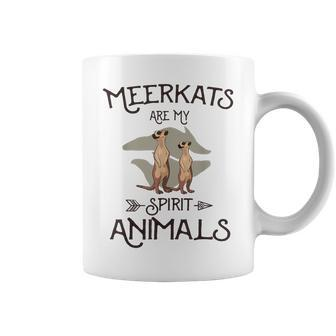 Meerkats Are My Spirit Animals Cool Vintage Meerkat Coffee Mug - Monsterry DE
