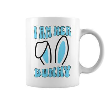 Men's Matching Couple Easter Husband I Am Her Bunny Coffee Mug - Seseable