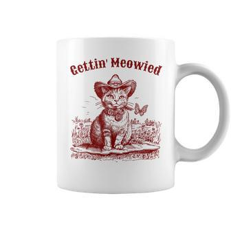 Meowdy Bachelorette Party Cowgirl Cowboy Cat Bridal Squad Coffee Mug | Mazezy DE
