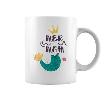 Mermom Mom Mum Costume Mermaid Mama Coffee Mug - Monsterry AU