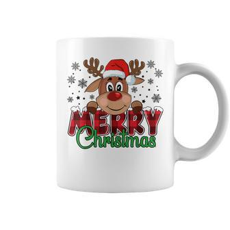Merry Christmas Reindeer Family Matching Reindeer Coffee Mug - Thegiftio UK