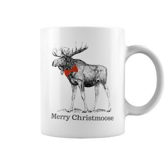 Merry Christmoose Christmas Moose T Coffee Mug - Monsterry