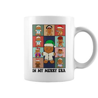 In My Merry Era Retro Gingerbread Music Lover Christmas Coffee Mug - Monsterry AU