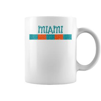 Miami Florida Retro Vintage Weathered Throwback Coffee Mug - Monsterry UK