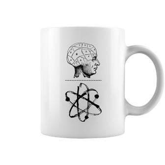 Mind Over Matter Phrenology Atoms Psychology Student Coffee Mug - Monsterry