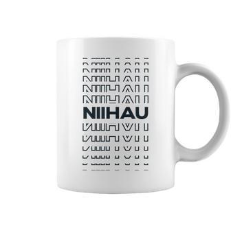 Minimalist Island Hawaii Modern Niihau Coffee Mug - Monsterry