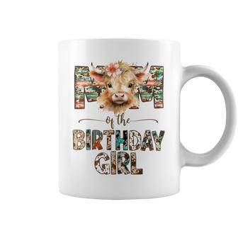 Mom And Dad Birthday Girl Cow Family Party Decorations Coffee Mug - Seseable
